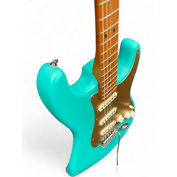 Used Squier 40th Anniversary STRATOCASTER SATIN SEA FOAM GREEN Solid Body Electric Guitar