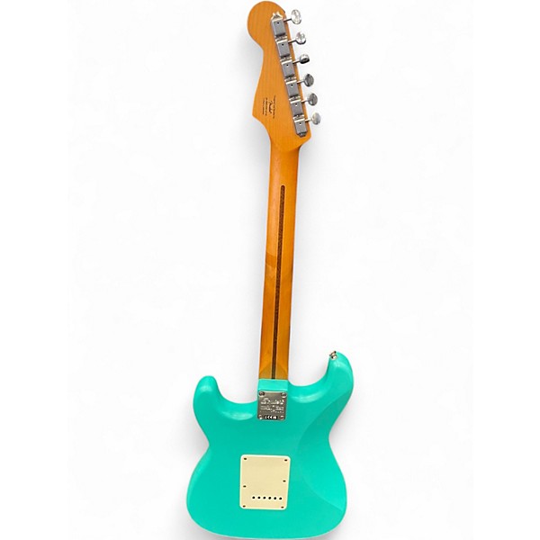 Used Squier 40th Anniversary STRATOCASTER SATIN SEA FOAM GREEN Solid Body Electric Guitar
