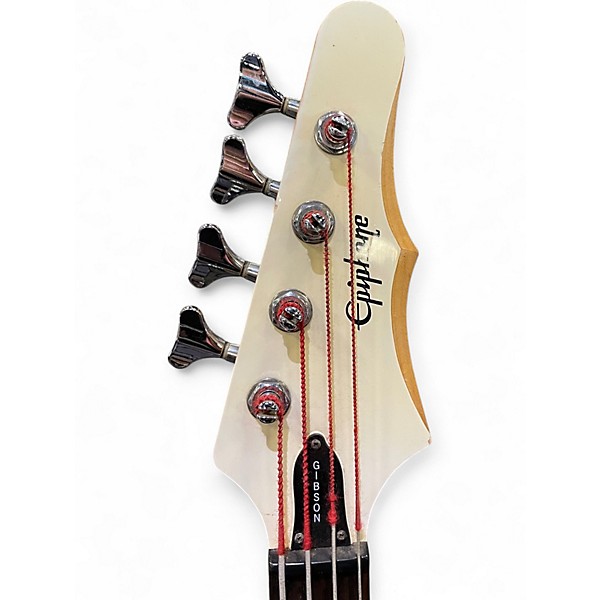 Used Epiphone ROCK BASS WHITE Electric Bass Guitar
