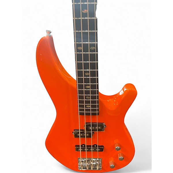 Used Mitchell MB100 Orange Electric Bass Guitar