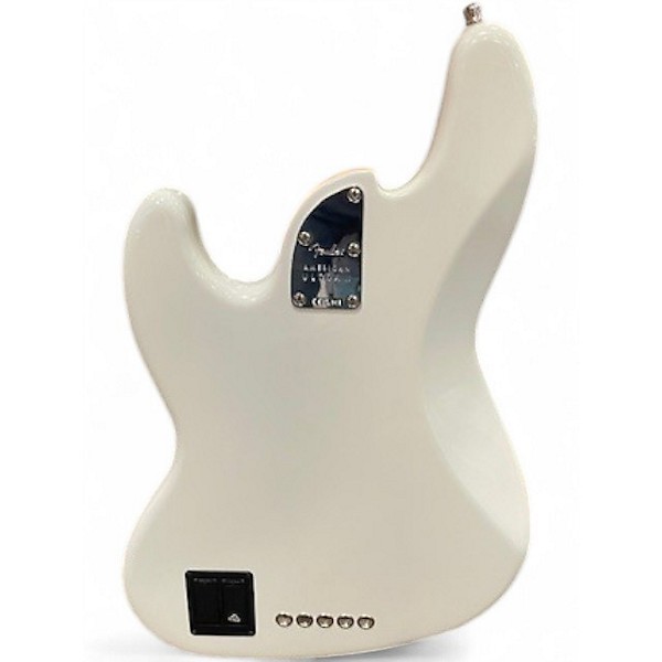 Used Fender American Ultra II Jazz Bass Alpine White Electric Bass Guitar