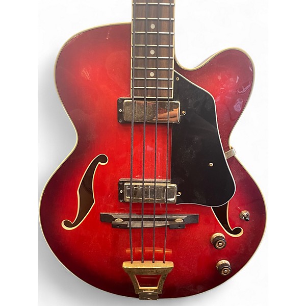 Used Ibanez AFB200 Red Electric Bass Guitar