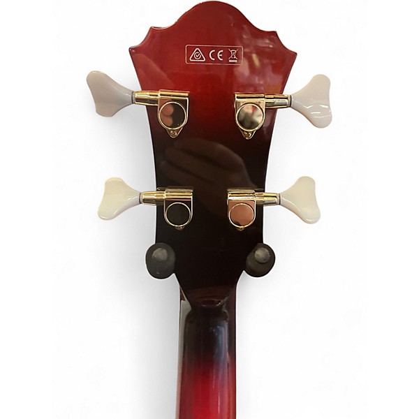 Used Ibanez AFB200 Red Electric Bass Guitar