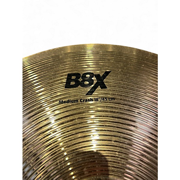 Used SABIAN 18in B8X MEDIUM CRASH Cymbal