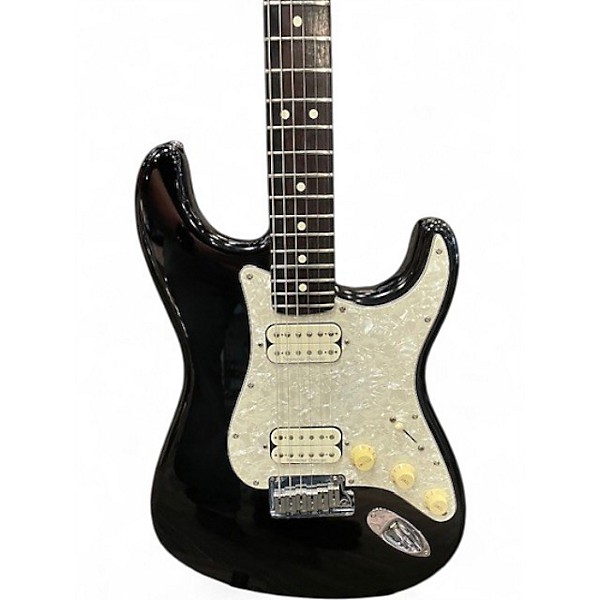 Used Fender American Deluxe Fat Stratocaster Black Solid Body Electric Guitar