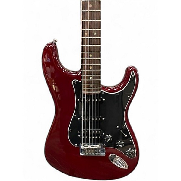 Used Fender FSR American Deluxe Stratocaster HSS Mahogany Candy Apple Red Solid Body Electric Guitar