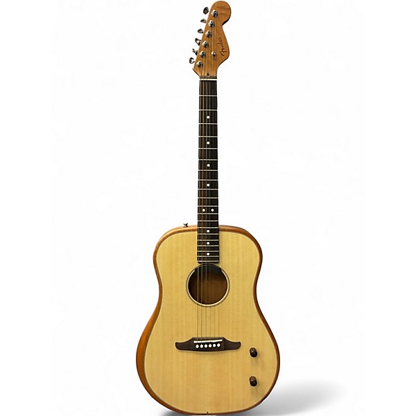 Used Fender HIGHWAY KINGMAN Natural Acoustic Electric Guitar