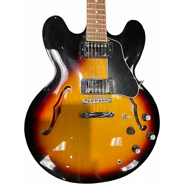 Used Epiphone ES335 2 Color Sunburst Hollow Body Electric Guitar