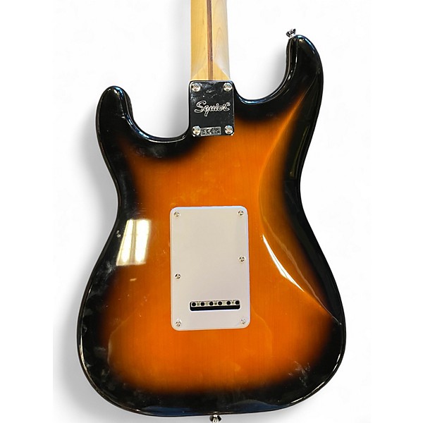 Used Squier Standard Stratocaster 3 Color Sunburst Solid Body Electric Guitar