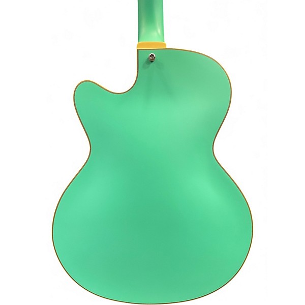 Used D'Angelico Deluxe 175 LE Matte Surf Green Hollow Body Electric Guitar