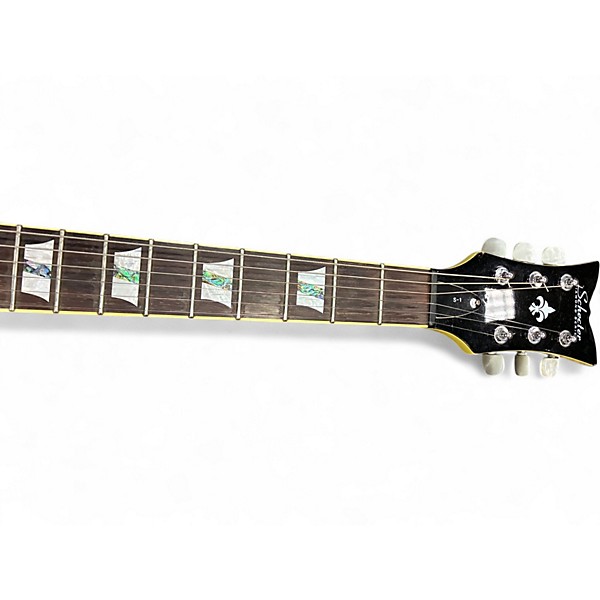 Used Schecter Guitar Research S-1 Yellow Solid Body Electric Guitar