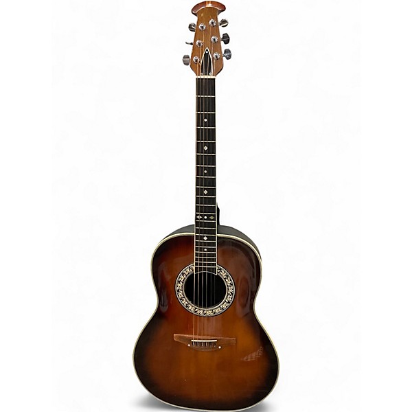 Used Ovation 1117-1 Sunburst Acoustic Guitar