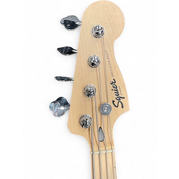 Used Squier Sonic Precision Bass Surf Green Electric Bass Guitar