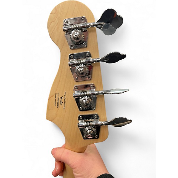 Used Squier Sonic Precision Bass Surf Green Electric Bass Guitar