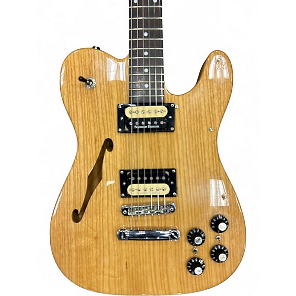 Used Fender JA90 Jim Adkins Thinline Telecaster Natural Hollow Body Electric Guitar