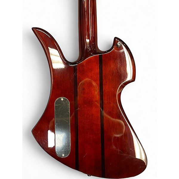 Used B.C. Rich Mockingbird ST Bass Antique Amber Electric Bass Guitar