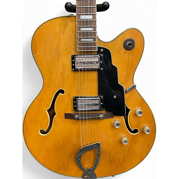 Used DeArmond X155 Natural Hollow Body Electric Guitar