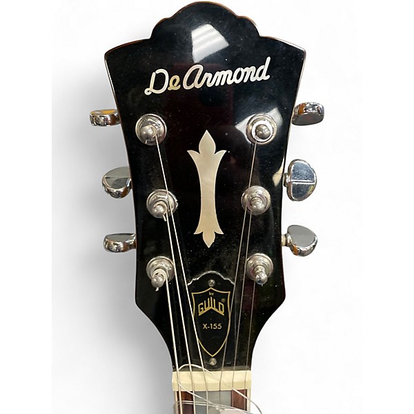 Used DeArmond X155 Natural Hollow Body Electric Guitar