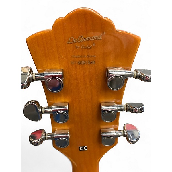 Used DeArmond X155 Natural Hollow Body Electric Guitar