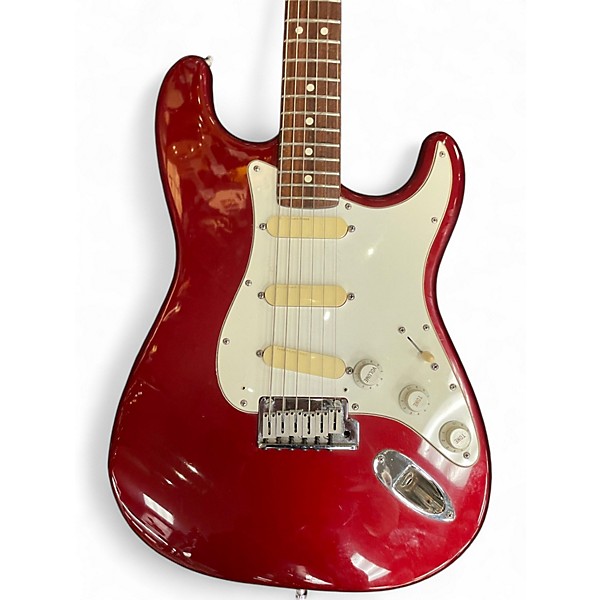 Used Fender Standard Stratocaster Plus Cherry Solid Body Electric Guitar