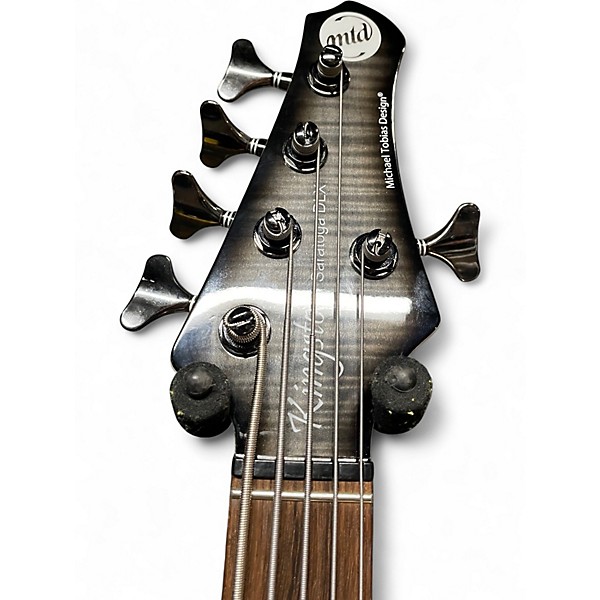 Used MTD Kingston Saratoga Deluxe 5 Trans Black Burst Electric Bass Guitar