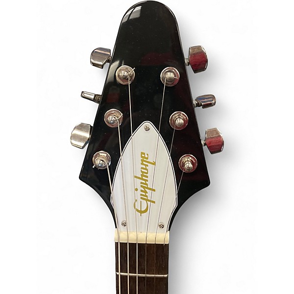 Used Epiphone KIRK HAMMETT 1979 FLYING V Black Solid Body Electric Guitar