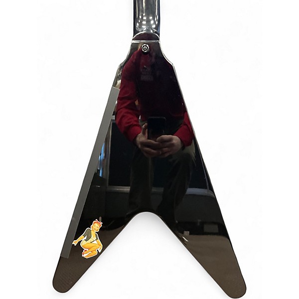 Used Epiphone KIRK HAMMETT 1979 FLYING V Black Solid Body Electric Guitar