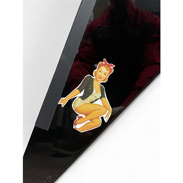 Used Epiphone KIRK HAMMETT 1979 FLYING V Black Solid Body Electric Guitar