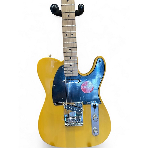 Used Squier SONIC TELECASTER Butterscotch Solid Body Electric Guitar