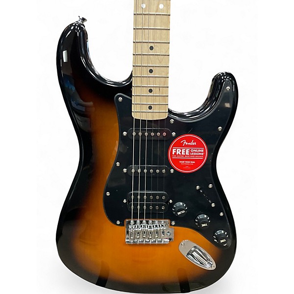 Used Squier SONIC STRATOCASTER 2 Tone Sunburst Solid Body Electric Guitar