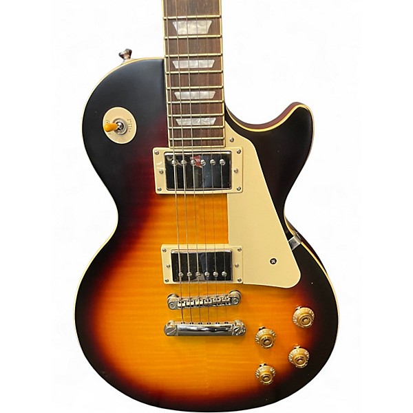 Used 2020 Epiphone Les Paul Standard Tobacco Burst Solid Body Electric Guitar