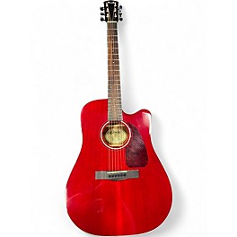 Used 2017 Fender CD140SCE Cherry Stain Acoustic Electric Guitar