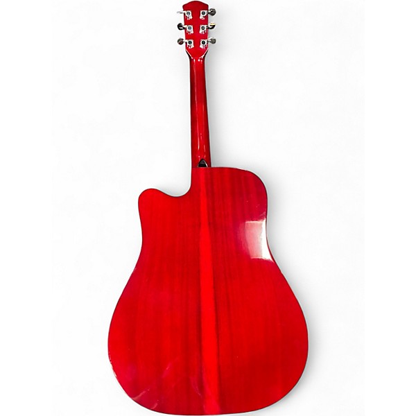 Used 2017 Fender CD140SCE Cherry Stain Acoustic Electric Guitar