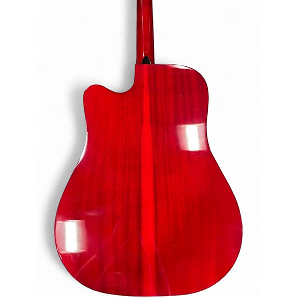 Used 2017 Fender CD140SCE Cherry Stain Acoustic Electric Guitar