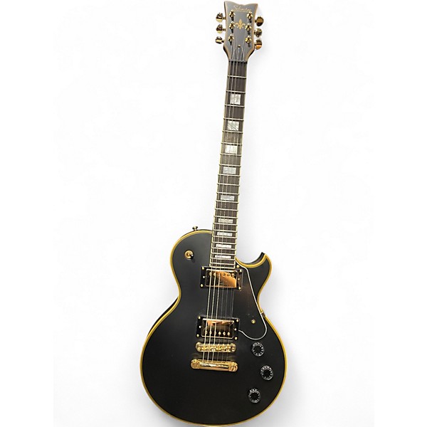 Used Schecter Guitar Research DIAMOND SERIES SOLO II CUSTOM Black and Gold Solid Body Electric Guitar