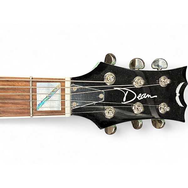 Used Dean Palomino Seafoam Green Hollow Body Electric Guitar