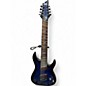 Used Schecter Guitar Research Omen Elite 8 Multiscale Blue Burst Solid Body Electric Guitar thumbnail