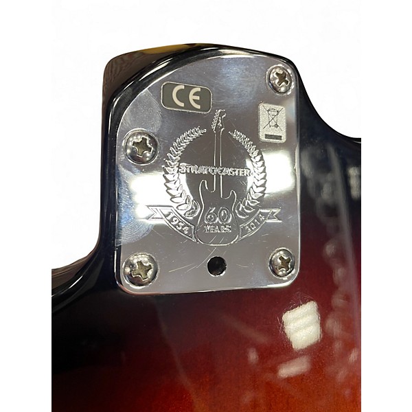 Used Fender American Deluxe Stratocaster 2 Tone Sunburst Solid Body Electric Guitar