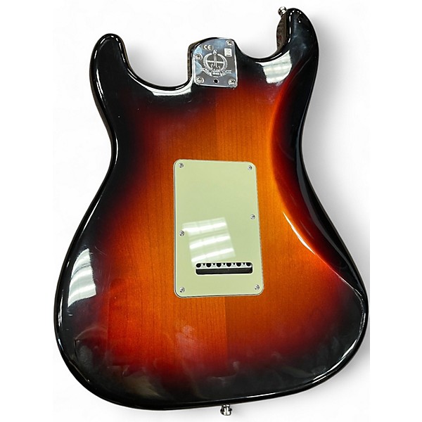 Used Fender American Deluxe Stratocaster 2 Tone Sunburst Solid Body Electric Guitar
