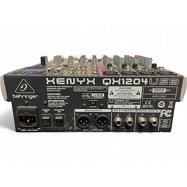 Used Behringer Xenyx QX1204USB Powered Mixer