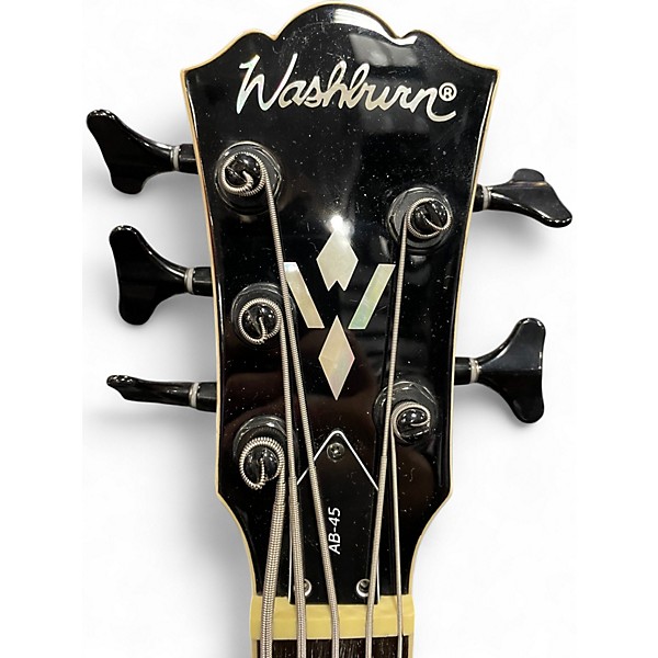 Used Washburn AB-45 Sunburst Electric Bass Guitar