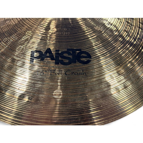 Used Paiste 16in Sound Formula Full Crash Cymbal