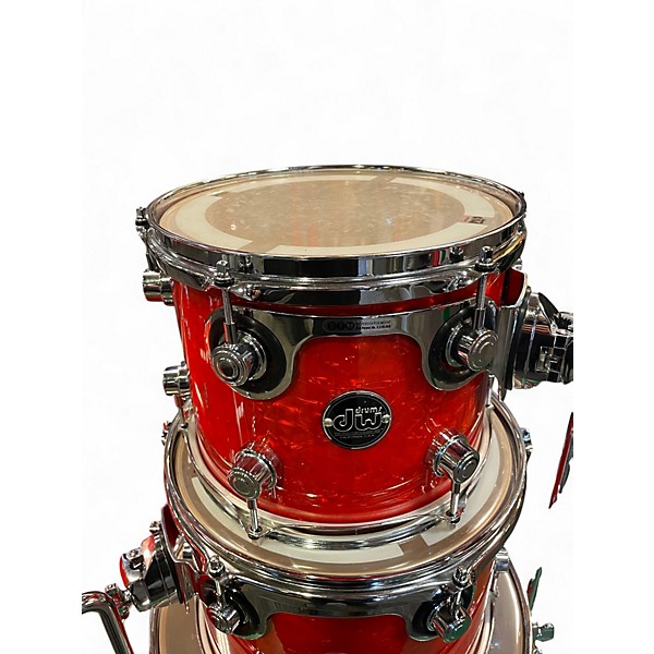 Used DW 4 Piece Performance Series Red Ice Drum Kit