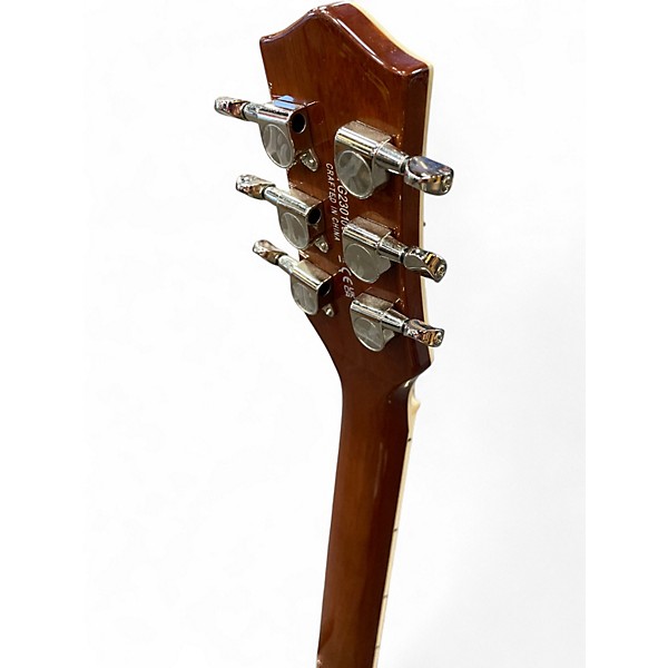 Used Gretsch Guitars G5230T Two-Tone Vintage White Solid Body Electric Guitar