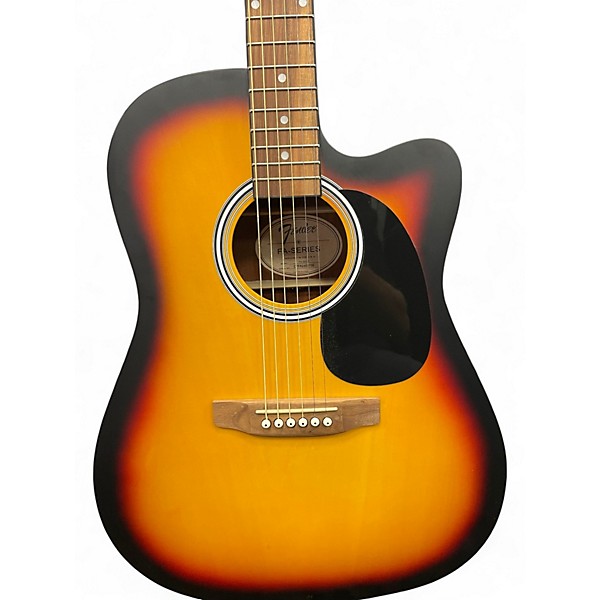 Used Fender FA-25CE 2 Color Sunburst Acoustic Guitar
