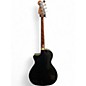 Used Fender Kingman Acoustic Electric Bass Black Acoustic Bass Guitar