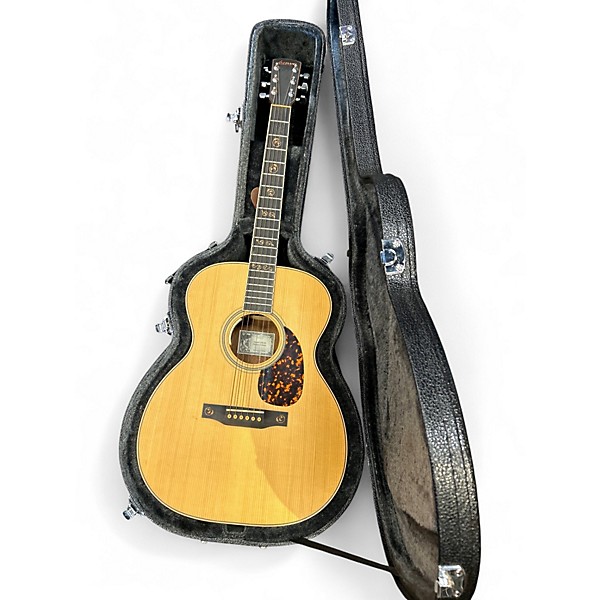 Used Larrivee OM-03 Vintage Natural Acoustic Electric Guitar