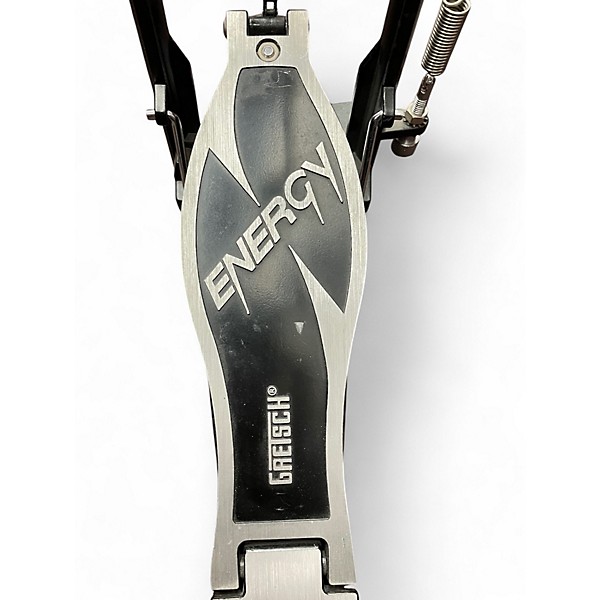 Used Gretsch Drums Large ENERGY KICK PEDAL Black and Silver Drum