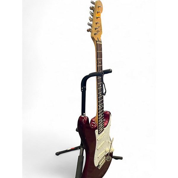 Used Fender Standard Stratocaster Candy Apple Red Solid Body Electric Guitar