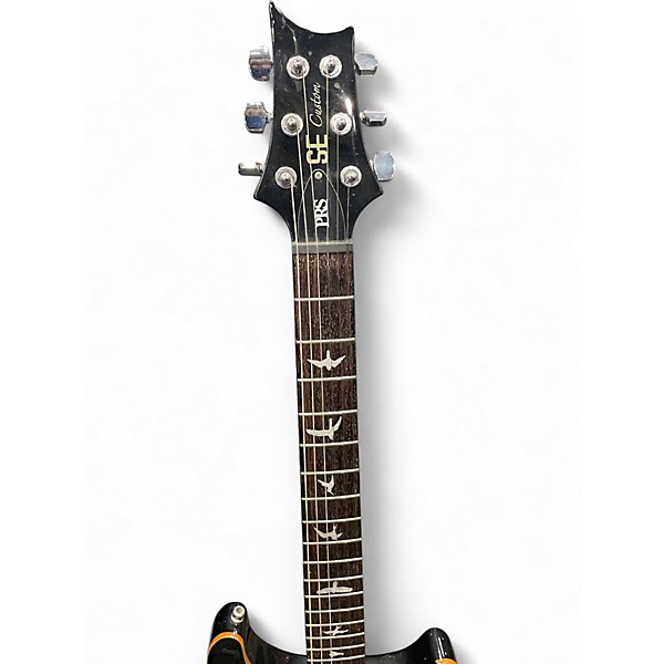 Used PRS SE Custom 24 TRANSPARENT BLACK Solid Body Electric Guitar